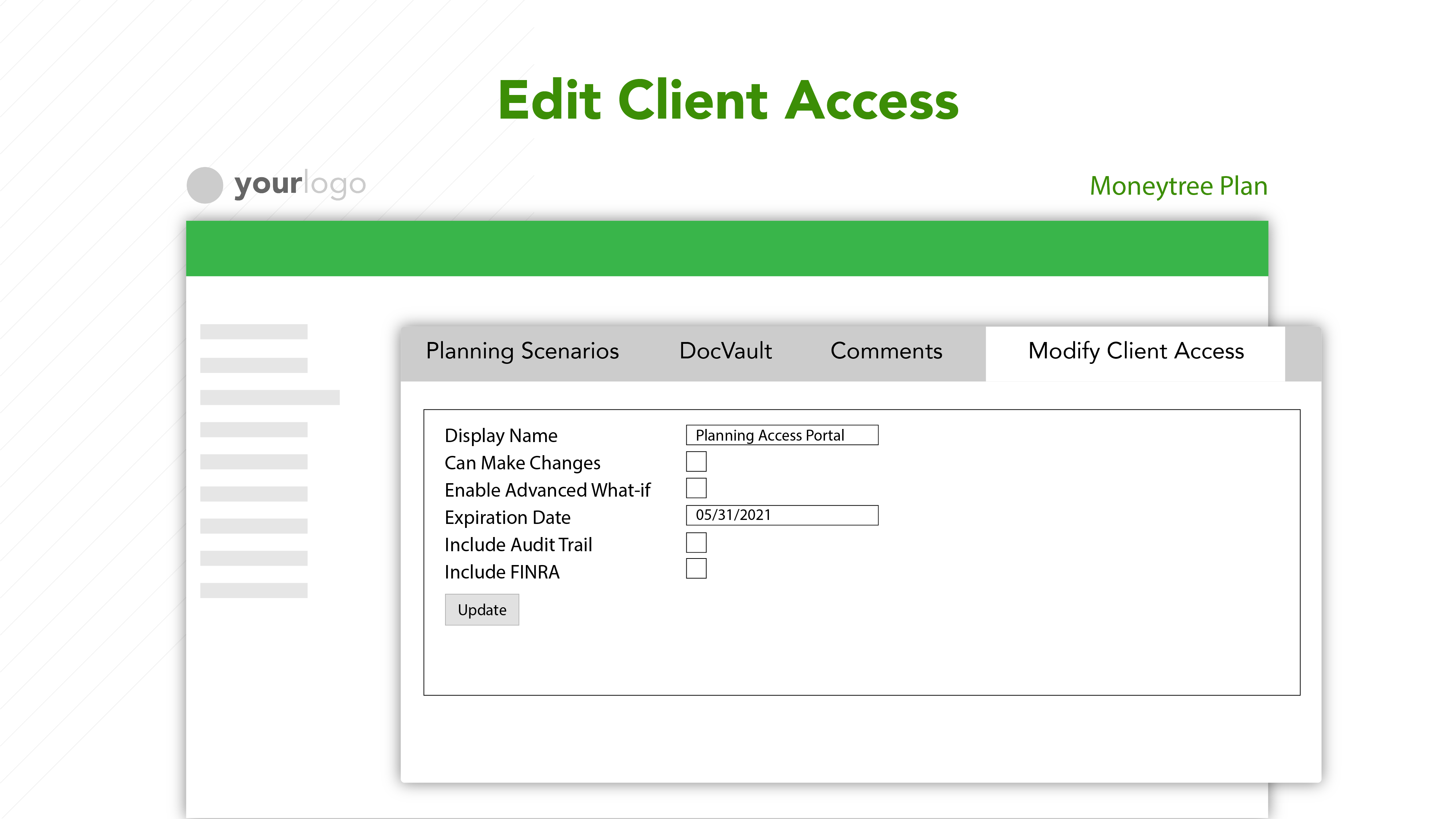 screenshot of Moneytree Advise
